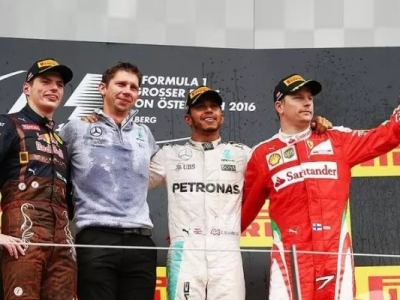 F1奥地利站：汉密尔顿夺冠